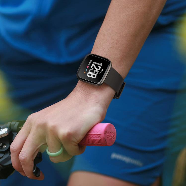 Cinturino per orologio xDfind in silicone tinta unita per Fitbit Versa 2, L