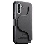 Portafoglio in pelle con cerniera, protezione antifurto MagSafe RFID in tessuto twill, custodia per telefono con cerniera., For Galaxy A56 5G, For Galaxy A26 5G, For Galaxy A16 4G / 5G, For Galaxy A06 4G