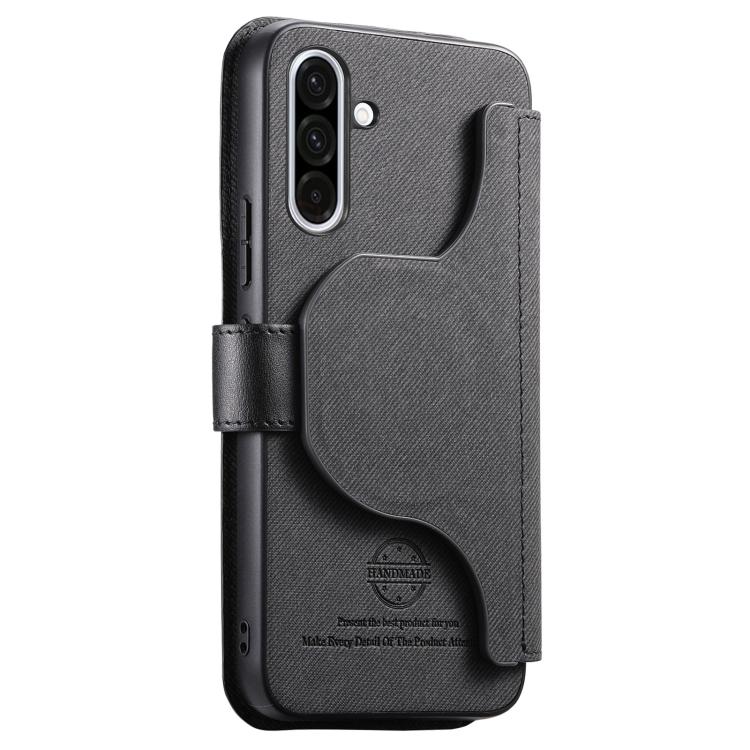Portafoglio in pelle con cerniera, protezione antifurto MagSafe RFID in tessuto twill, custodia per telefono con cerniera., For Galaxy A56 5G, For Galaxy A26 5G, For Galaxy A16 4G / 5G, For Galaxy A06 4G