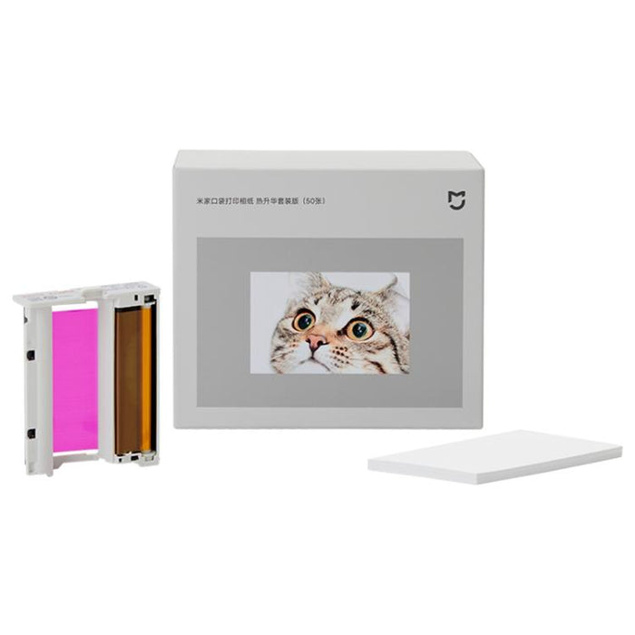 50 fogli di carta fotografica originale Xiaomi Mijia Pocket per la stampa, Xiaomi Mijia Pocket Printing Photo Paper