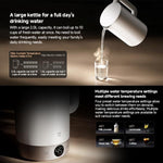 Bollitore elettrico originale Xiaomi Mijia 3 Pro da 2,0 litri e 1800 W a temperatura costante, con spina cinese.