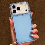 Custodia per telefono 3 in 1 in TPU + PC con glitter e polvere colorata, For iPhone 17 Pro Max, For iPhone 17 Pro