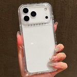 Custodia per telefono 3 in 1 in TPU + PC con glitter e polvere colorata, For iPhone 17 Pro Max, For iPhone 17 Pro