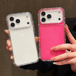 Custodia per telefono 3 in 1 in TPU + PC con glitter e polvere colorata, For iPhone 17 Pro Max, For iPhone 17 Pro
