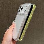 Custodia per telefono 3 in 1 in TPU + PC con glitter e polvere colorata, For iPhone 17 Pro Max, For iPhone 17 Pro