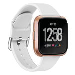 Cinturino in silicone tinta unita con fibbia inversa xDfind per Fitbit Versa 2 / Versa / Versa Lite, S, L