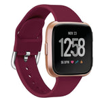 Cinturino in silicone tinta unita con fibbia inversa xDfind per Fitbit Versa 2 / Versa / Versa Lite, S, L