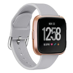 Cinturino in silicone tinta unita con fibbia inversa xDfind per Fitbit Versa 2 / Versa / Versa Lite, S, L