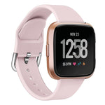 Cinturino in silicone tinta unita con fibbia inversa xDfind per Fitbit Versa 2 / Versa / Versa Lite, S, L