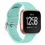 Cinturino in silicone tinta unita con fibbia inversa xDfind per Fitbit Versa 2 / Versa / Versa Lite, S, L
