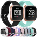Cinturino in silicone tinta unita con fibbia inversa xDfind per Fitbit Versa 2 / Versa / Versa Lite, S, L