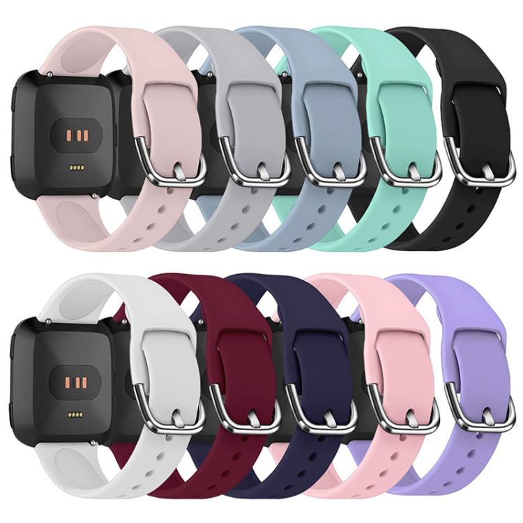 Cinturino in silicone tinta unita con fibbia inversa xDfind per Fitbit Versa 2 / Versa / Versa Lite, S, L