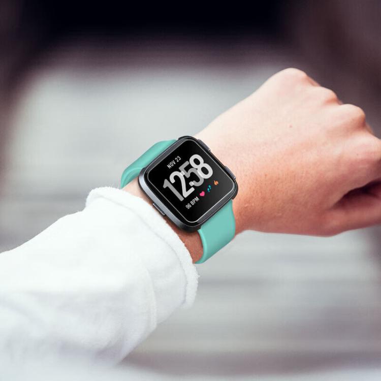Cinturino in silicone tinta unita con fibbia inversa xDfind per Fitbit Versa 2 / Versa / Versa Lite, S, L