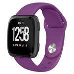 Cinturino in silicone tinta unita con fibbia a rivetto xDfind per Fitbit Versa 2 / Versa / Versa Lite, S