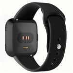 Cinturino in silicone tinta unita con fibbia a rivetto xDfind per Fitbit Versa 2 / Versa / Versa Lite, L