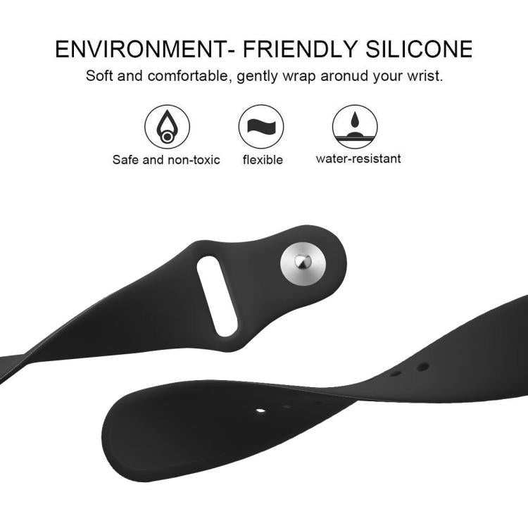Cinturino in silicone tinta unita con fibbia a rivetto xDfind per Fitbit Versa 2 / Versa / Versa Lite, L
