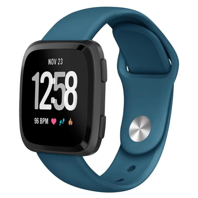 Cinturino in silicone tinta unita con fibbia a rivetto xDfind per Fitbit Versa 2 / Versa / Versa Lite, L