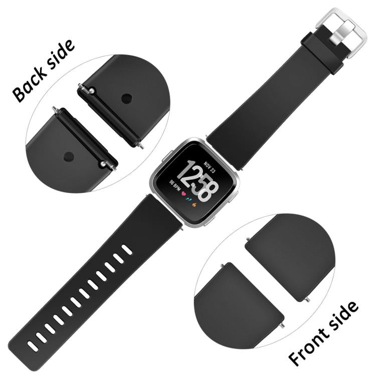Cinturino in silicone tinta unita con fori piatti xDfind per Fitbit Versa 2 / Versa / Versa Lite, S, L