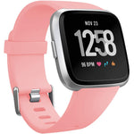Cinturino in silicone tinta unita con fori piatti xDfind per Fitbit Versa 2 / Versa / Versa Lite, S, L