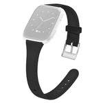Cinturino in silicone sottile a tinta unita con fibbia argentata xDfind per Fitbit Versa 2 / Versa / Versa Lite, S, L