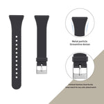Cinturino in silicone sottile a tinta unita con fibbia argentata xDfind per Fitbit Versa 2 / Versa / Versa Lite, S, L
