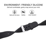 Cinturino in silicone sottile a tinta unita con fibbia argentata xDfind per Fitbit Versa 2 / Versa / Versa Lite, S, L