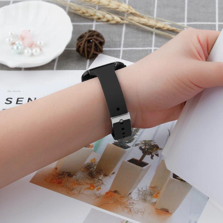 Cinturino in silicone sottile a tinta unita con fibbia argentata xDfind per Fitbit Versa 2 / Versa / Versa Lite, S, L