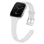 Cinturino in silicone sottile a tinta unita con fibbia argentata xDfind per Fitbit Versa 2 / Versa / Versa Lite, S, L
