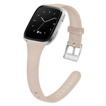 Cinturino in silicone sottile a tinta unita con fibbia argentata xDfind per Fitbit Versa 2 / Versa / Versa Lite, S, L