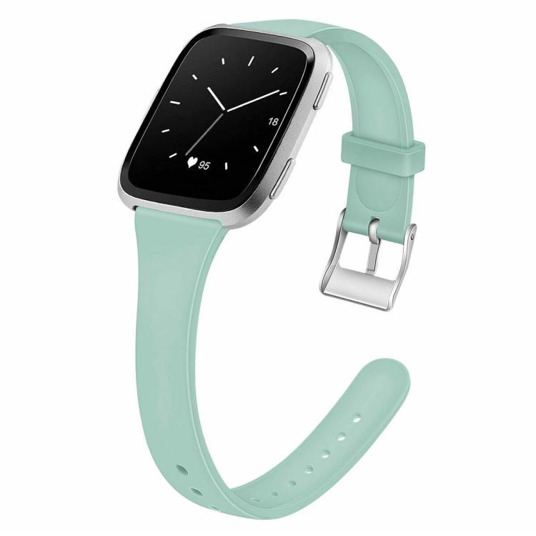 Cinturino in silicone sottile a tinta unita con fibbia argentata xDfind per Fitbit Versa 2 / Versa / Versa Lite, S, L