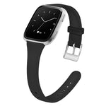 Cinturino in silicone sottile a tinta unita con fibbia argentata xDfind per Fitbit Versa 2 / Versa / Versa Lite, S, L
