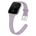 Cinturino in silicone sottile a tinta unita con fibbia argentata xDfind per Fitbit Versa 2 / Versa / Versa Lite, S, L