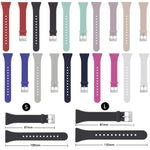 Cinturino in silicone sottile a tinta unita con fibbia argentata xDfind per Fitbit Versa 2 / Versa / Versa Lite, S, L