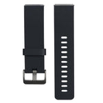 Cinturino in silicone tinta unita con fibbia in acciaio e texture diagonale per Fitbit Blaze xDfind., S, L