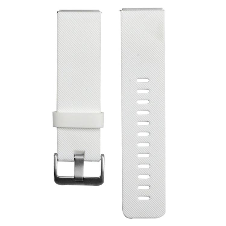 Cinturino in silicone tinta unita con fibbia in acciaio e texture diagonale per Fitbit Blaze xDfind., S, L