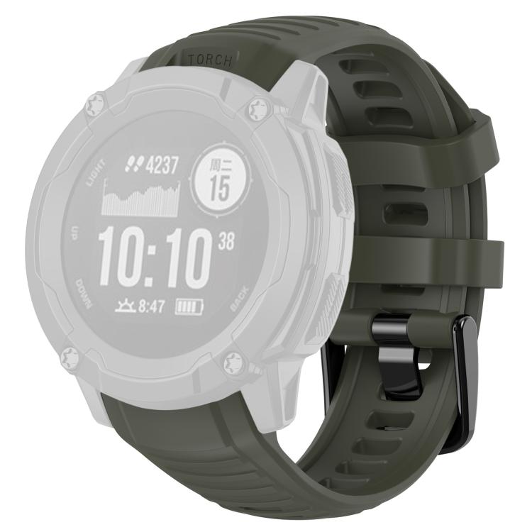 Cinturino per orologio in silicone tinta unita con connettore in plastica a sgancio rapido xDfind., For Garmin Instinct 2X