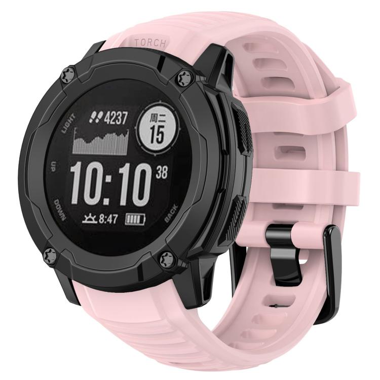 Cinturino per orologio in silicone tinta unita con connettore in plastica a sgancio rapido xDfind., For Garmin Instinct 2X