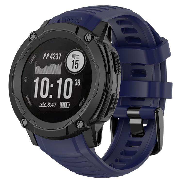 Cinturino per orologio in silicone tinta unita con connettore in plastica a sgancio rapido xDfind., For Garmin Instinct 2X