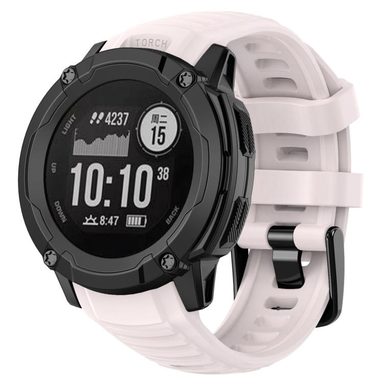 Cinturino per orologio in silicone tinta unita con connettore in plastica a sgancio rapido xDfind., For Garmin Instinct 2X