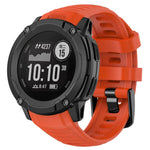 Cinturino per orologio in silicone tinta unita con connettore in plastica a sgancio rapido xDfind., For Garmin Instinct 2X