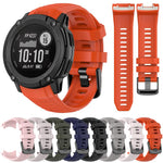 Cinturino per orologio in silicone tinta unita con connettore in plastica a sgancio rapido xDfind., For Garmin Instinct 2X
