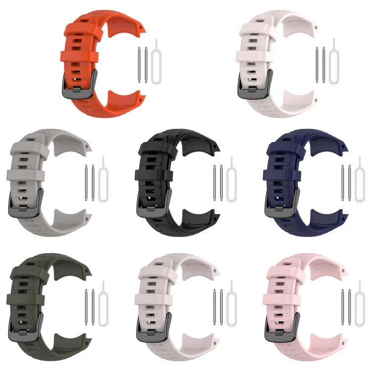 Cinturino per orologio in silicone tinta unita con connettore in plastica a sgancio rapido xDfind., For Garmin Instinct 2X