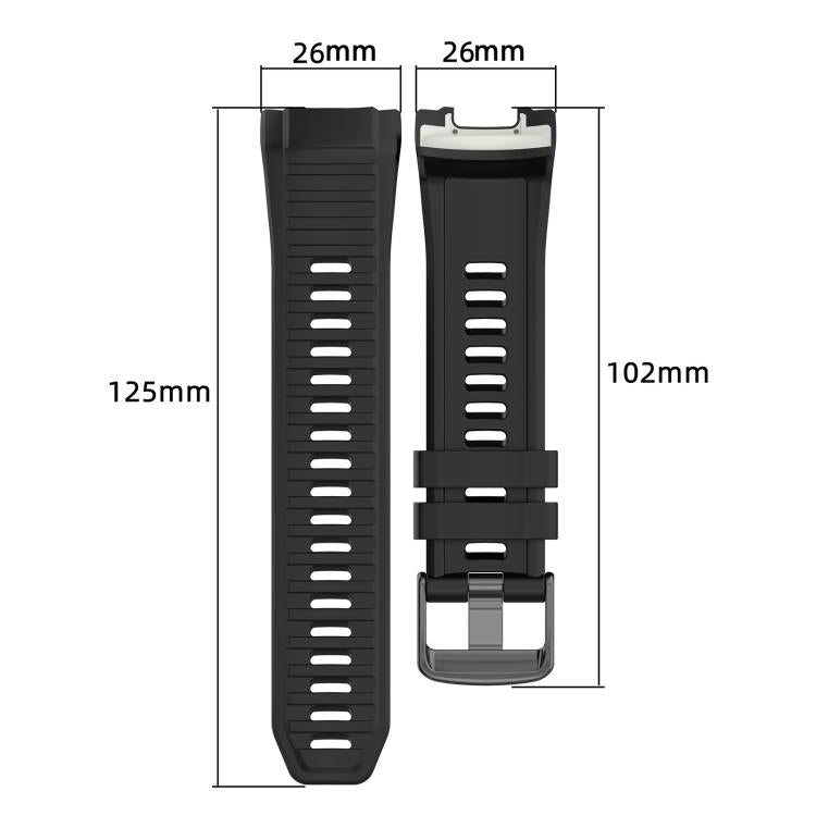 Cinturino per orologio in silicone tinta unita con connettore in plastica a sgancio rapido xDfind., For Garmin Instinct 2X