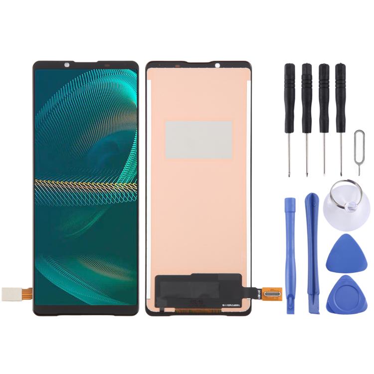 Schermo LCD TFT con digitalizzatore, assemblaggio completo, For Sony Xperia 5 IV, For Sony Xperia 5 III, For Sony Xperia 10 III, For Sony Xperia 5 II, For Sony Xperia 10 II