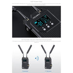 Feelworld WT1S sistema trasmissione video wireless 4K HDMI SDI