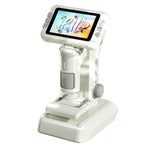 Microscopio elettronico per bambini JJR/C P01 con schermo a colori HD da 4 pollici e ingrandimento 1600x.