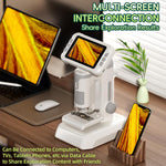 Microscopio elettronico per bambini JJR/C P01 con schermo a colori HD da 4 pollici e ingrandimento 1600x.