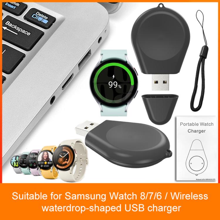 Caricabatterie wireless per smartwatch xDfind con interfaccia USB e cordino, For Samsung Galaxy Watch 8/7/6/5/4