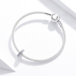 Accessori per collana braccialetto fai da te con brillanti perline invernali in argento sterling S925, Shining Winter
