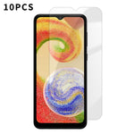 Kalebol - 10 pellicole in vetro temperato HD anti-impronta semi-schermo ad alto contenuto di alluminio, For Galaxy A04, For Galaxy A04s, For Galaxy A23 4G, For Galaxy A53 5G, For Galaxy A73 5G, For Galaxy A33 5G, For Galaxy A13 5G